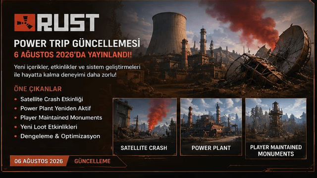 RUST Power Trip Güncellemesi Yayında